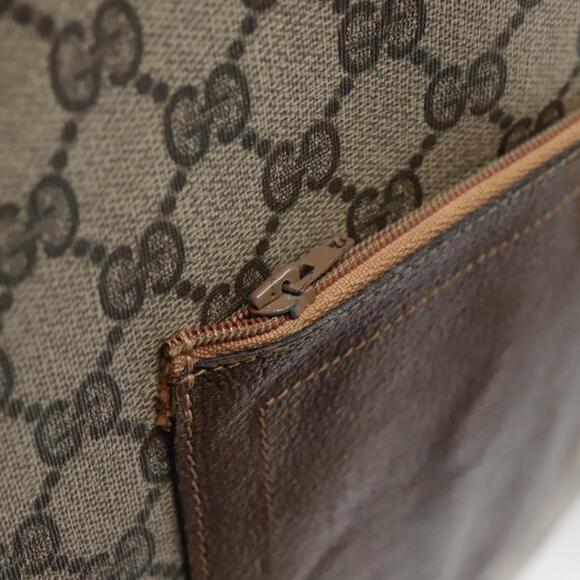 GUCCI GG Supreme Web Sherry Line Tote Bag Pvc Beige - Picture 14 of 16